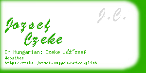 jozsef czeke business card